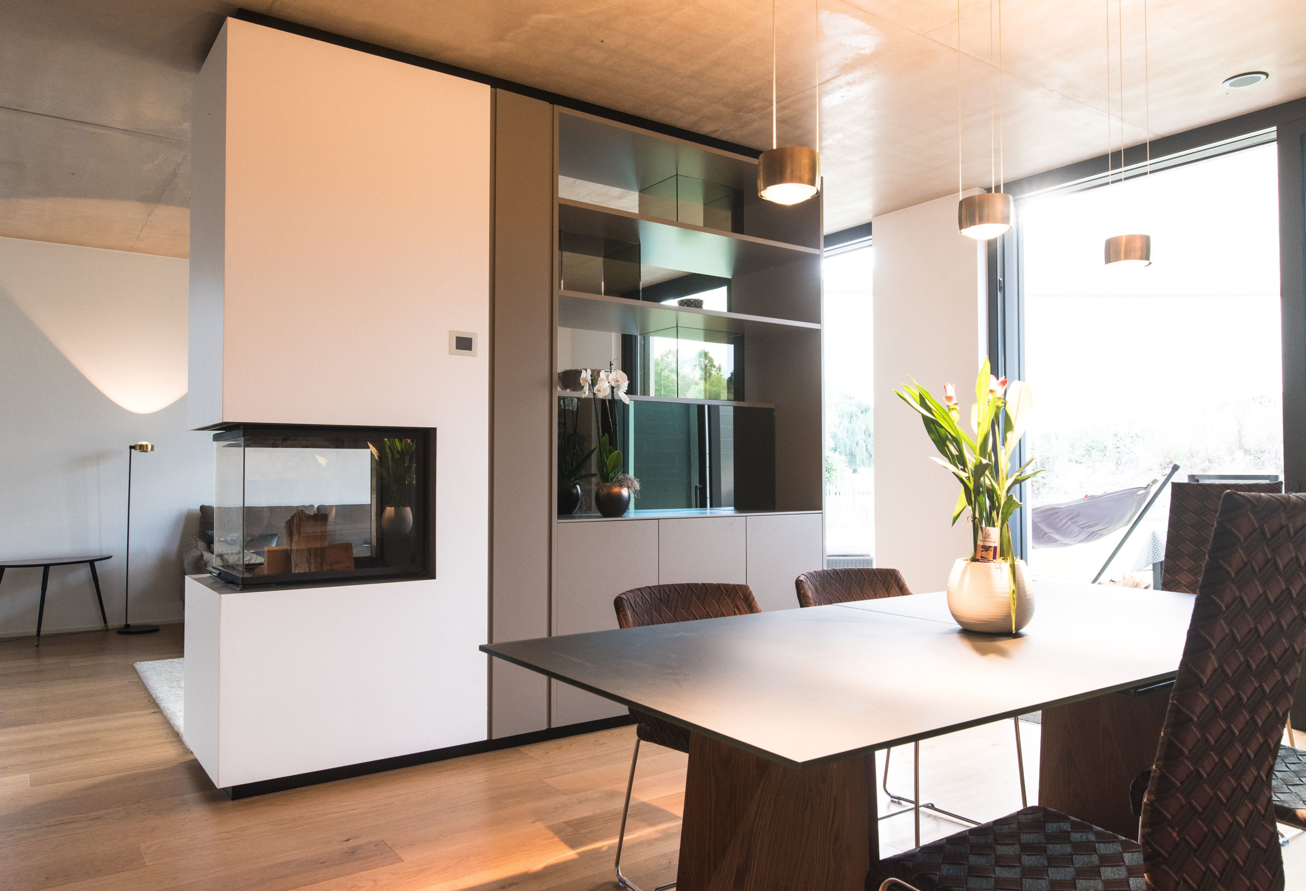 Meuble Tv bibliotheque design sur mesure Luxembourg