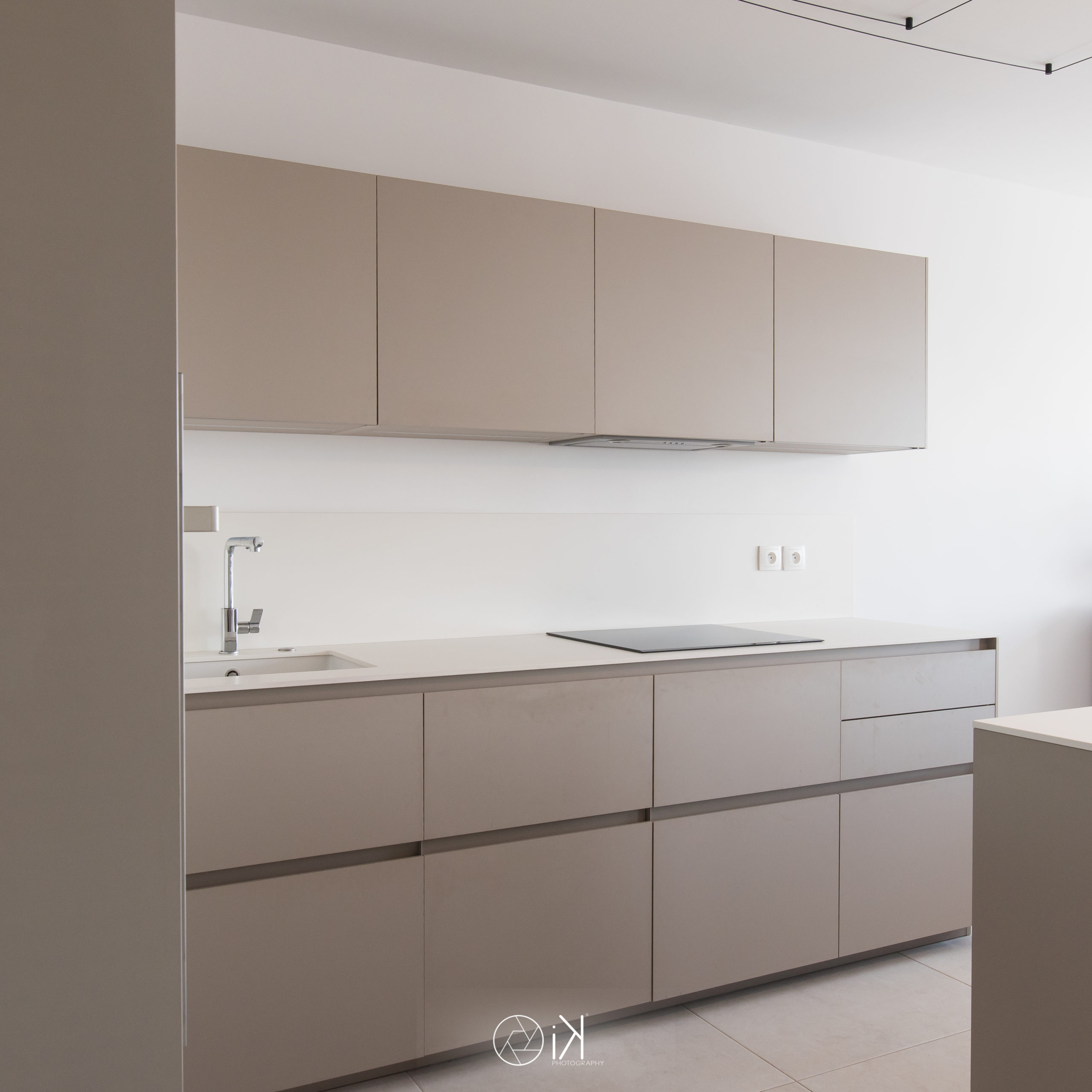 Cuisine minimal avec couleur intemporelle