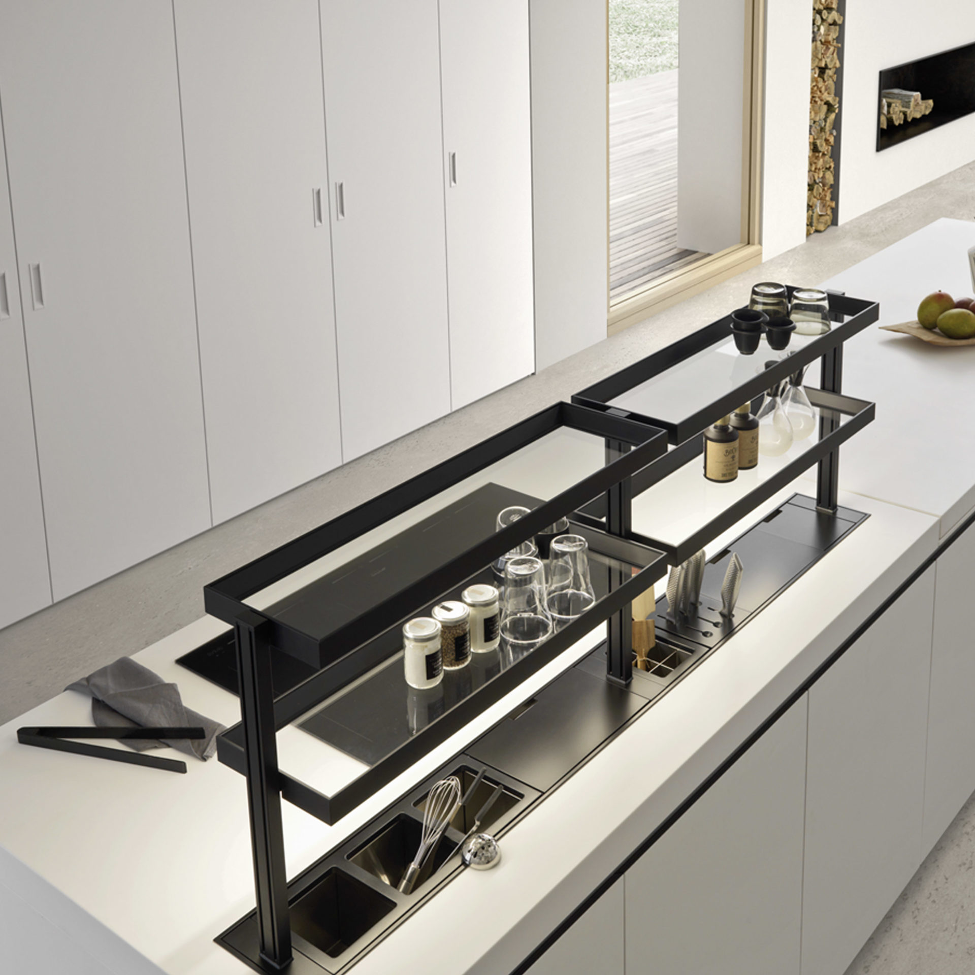 Aménagement ilot centrale cuisine design