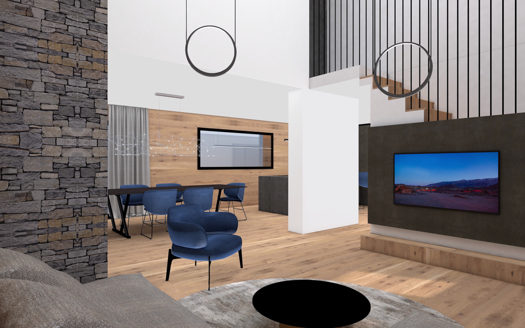 Architecture intérieur dans les Alpes