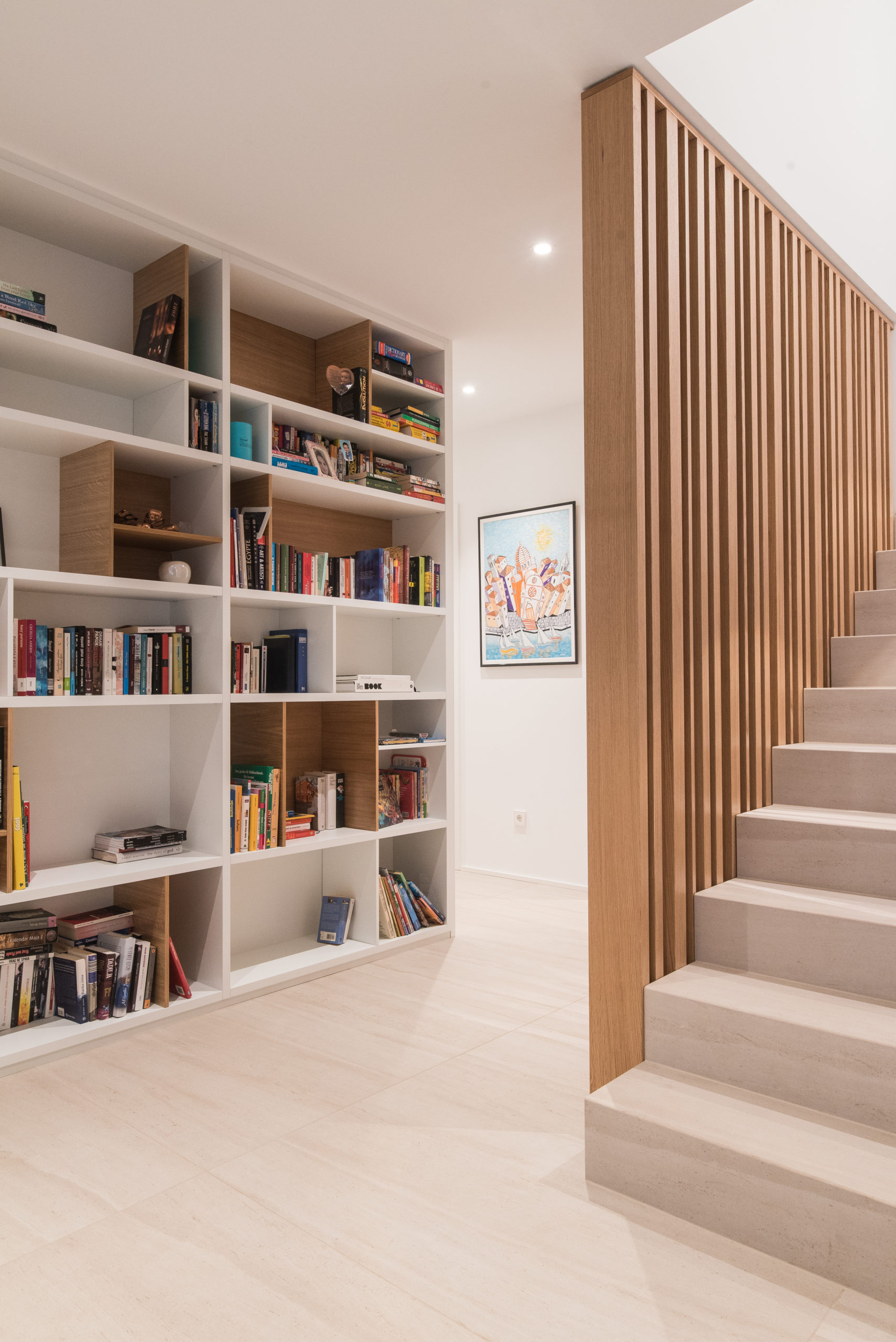 BIBLIOTHEQUE SUR MESURE LUXEMBOURG architecte decoration design interieur 1plus1 1