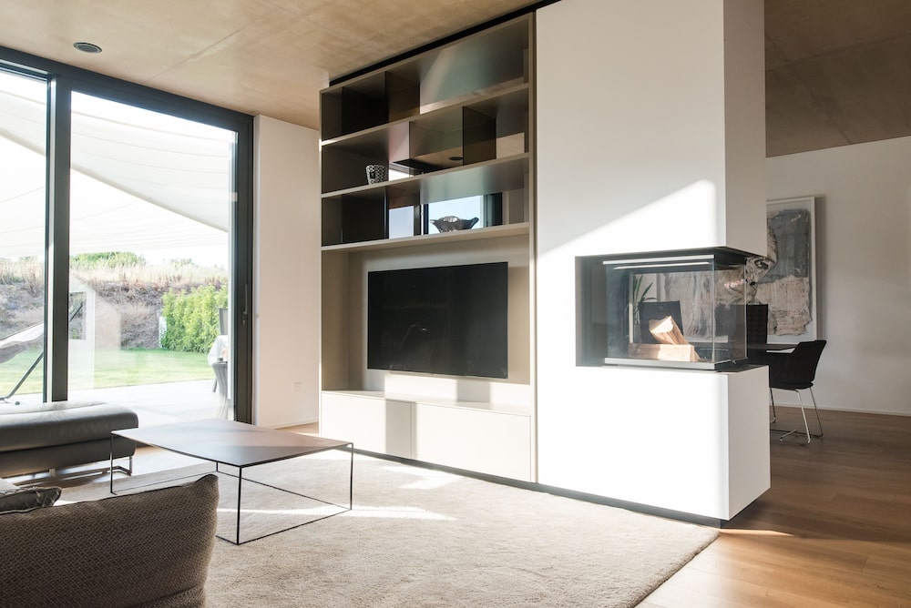 bureau enfant 2 Agencement d'un intérieur avec un meuble central sur-mesure