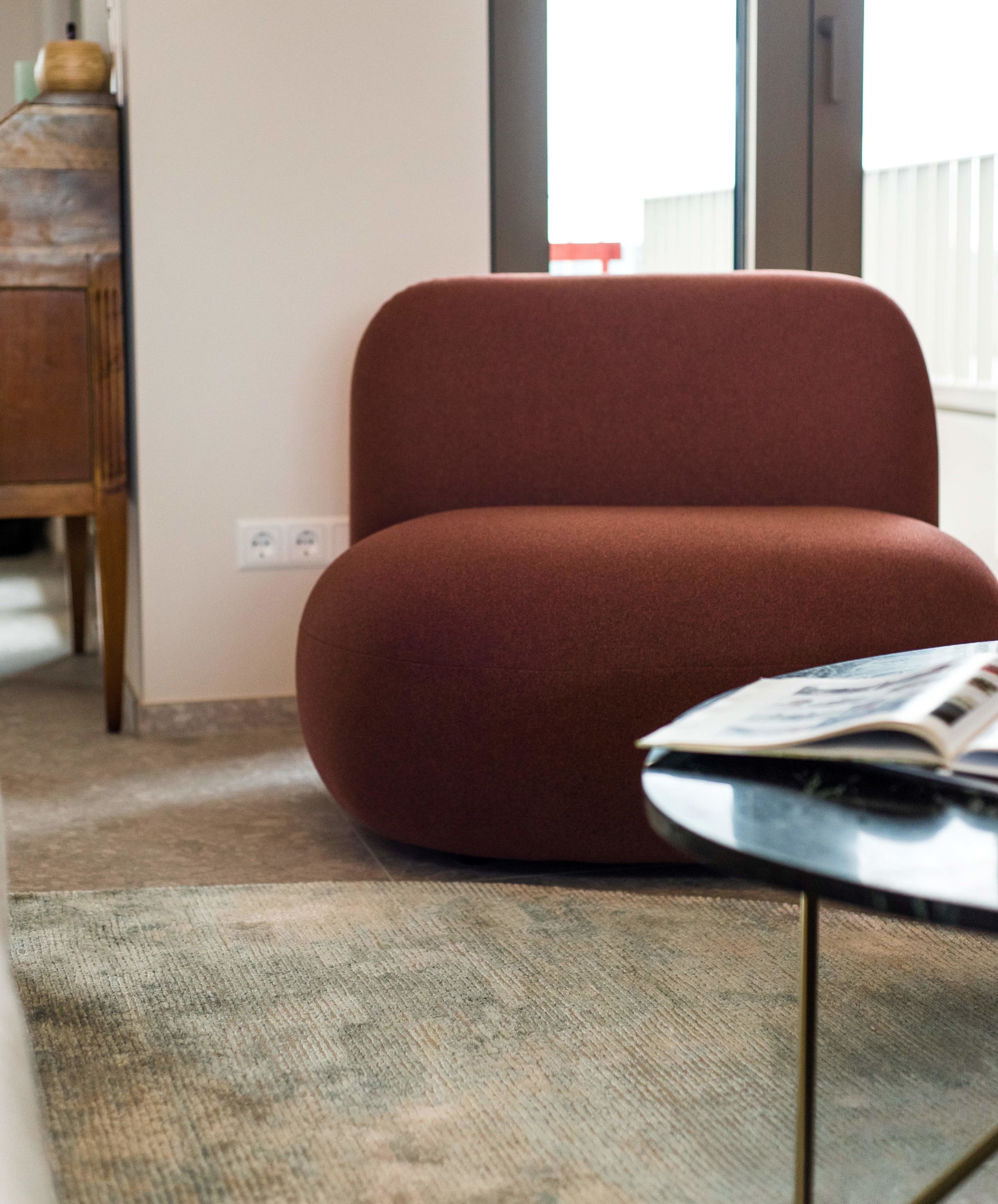 Image 3D projet architecture cuisine decoration penthouse Luxembourg